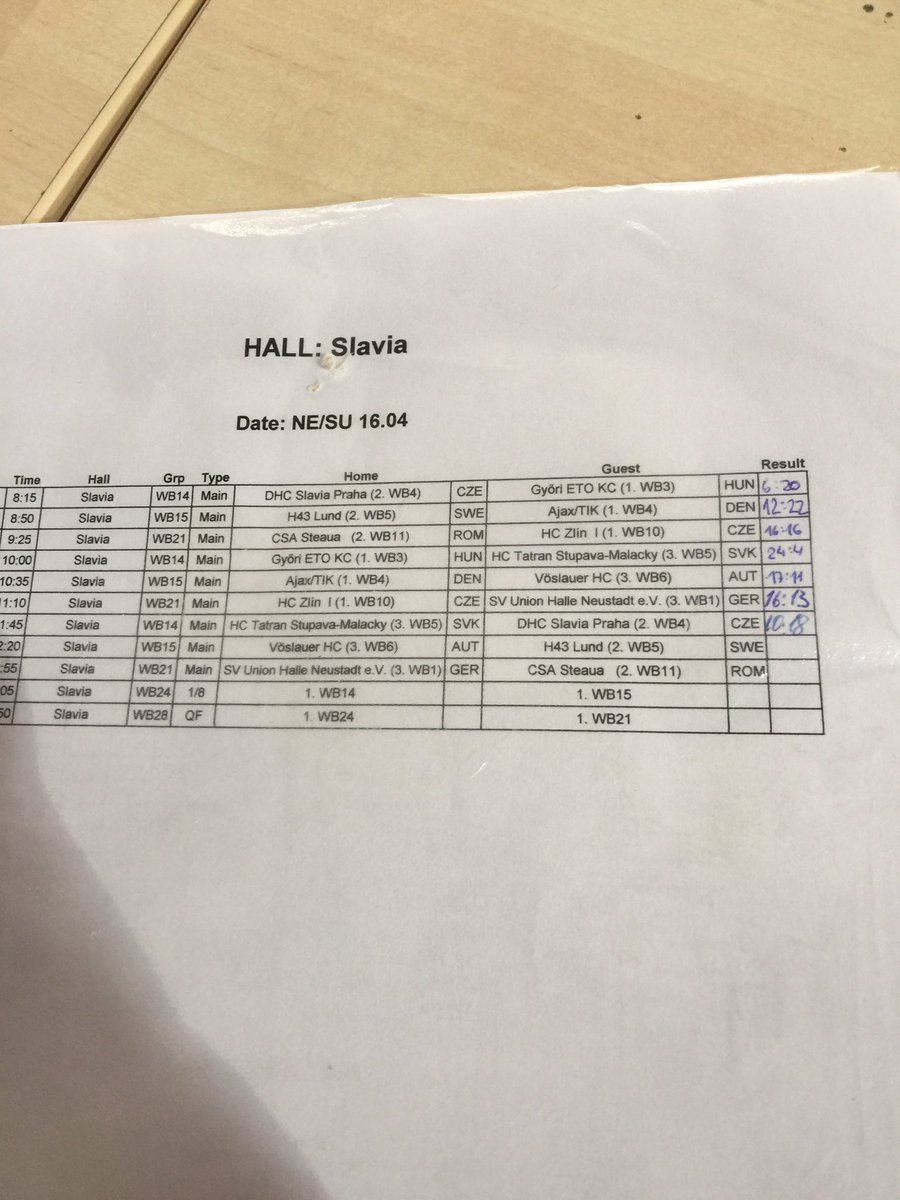 Ještě 50 minut do posledního zápasu  a domů.