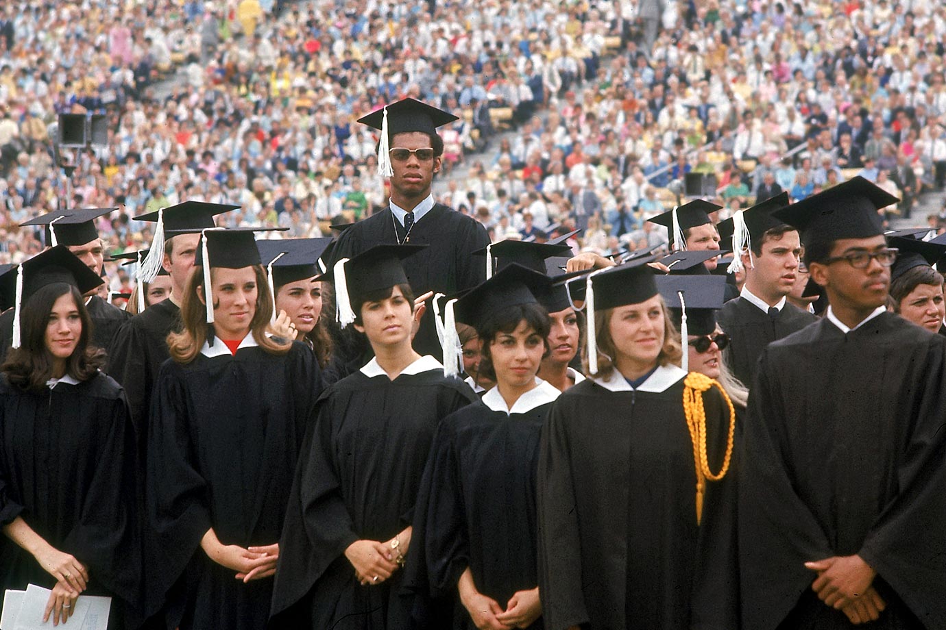 Happy birthday Kareem Abdul-Jabbar
Lew Alcindor graduates from UCLA, June 1969
Photo: Curt Gunther 
