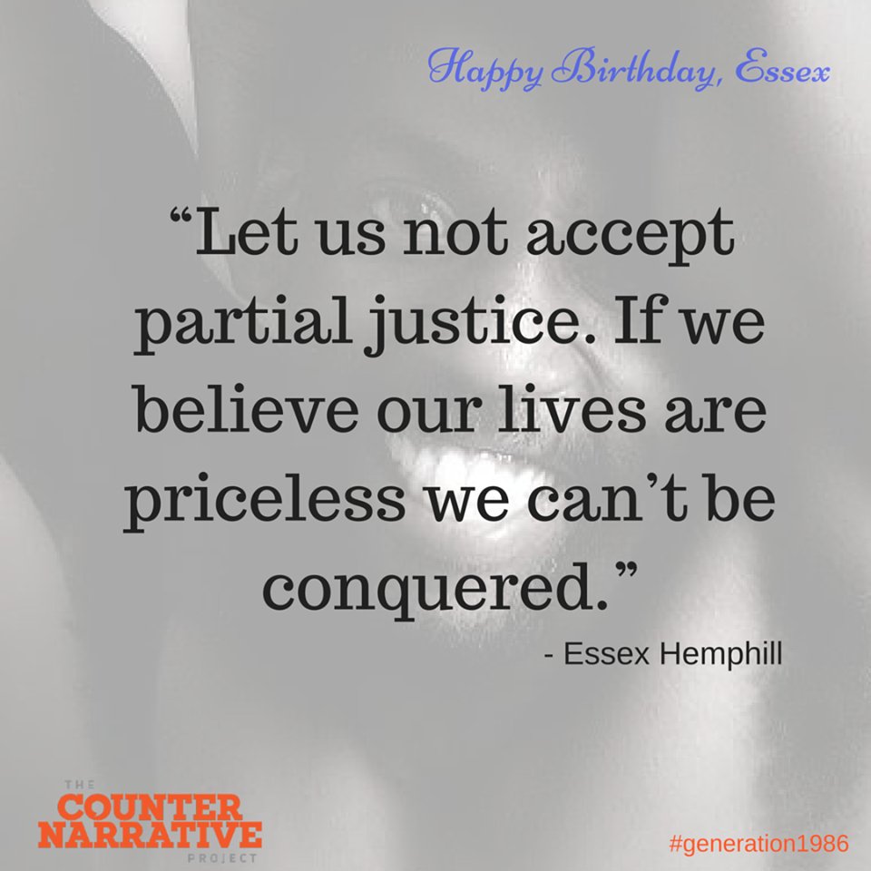 Happy Birthday Essex Hemphill 