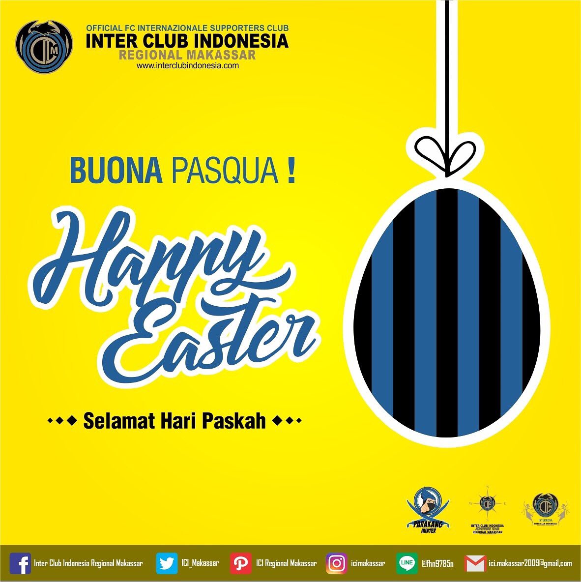 Happy Easter Day bagi Internona kesayangan mimin yang merayakan.
Bouna Pasqua! 🙏