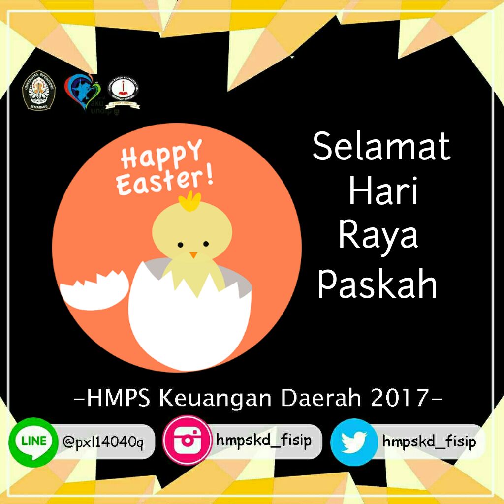 Happy Easter! bagi Anda dan keluarga Anda. Semoga hari istimewa ini diberkati dengan sukacita dan kebahagiaan.
#BidangHubunganMasyarakat