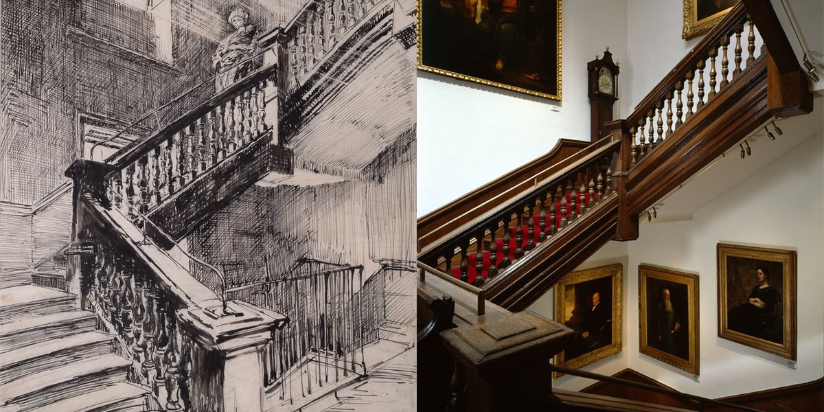 FoundlingMuseum's tweet image. #FoundlingFact The stairs in the Museum today were originally in the boys&apos; wing of the Foundling Hospital, saved before it was demolished