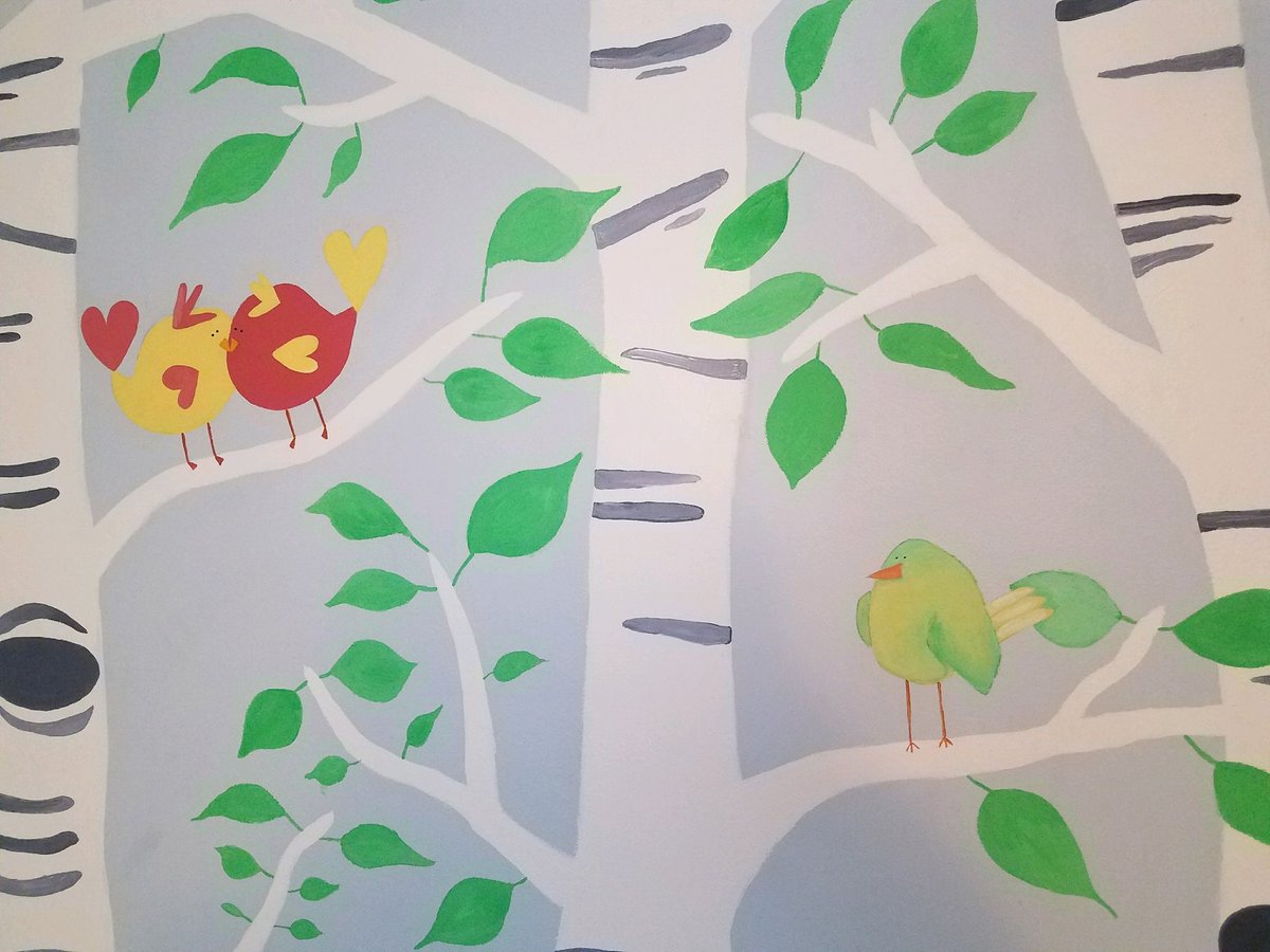 cackle1991's tweet photo. Every teacher needs a hobby. Mine is painting! I just finished this mural for my sister's nursery! 😊 https://t.co/EmwdeMH78O