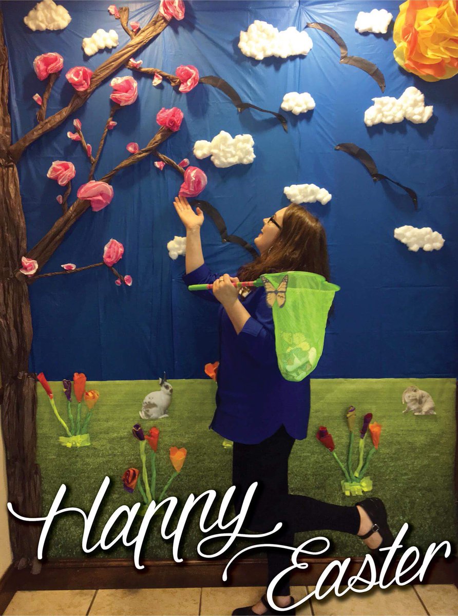 SylvaHotel's tweet photo. Have an Egg-Cellent #Easter and Hoppy #Spring from the friendly-front desk staff at #SylvaHotel! https://t.co/gL8GI1WDFy