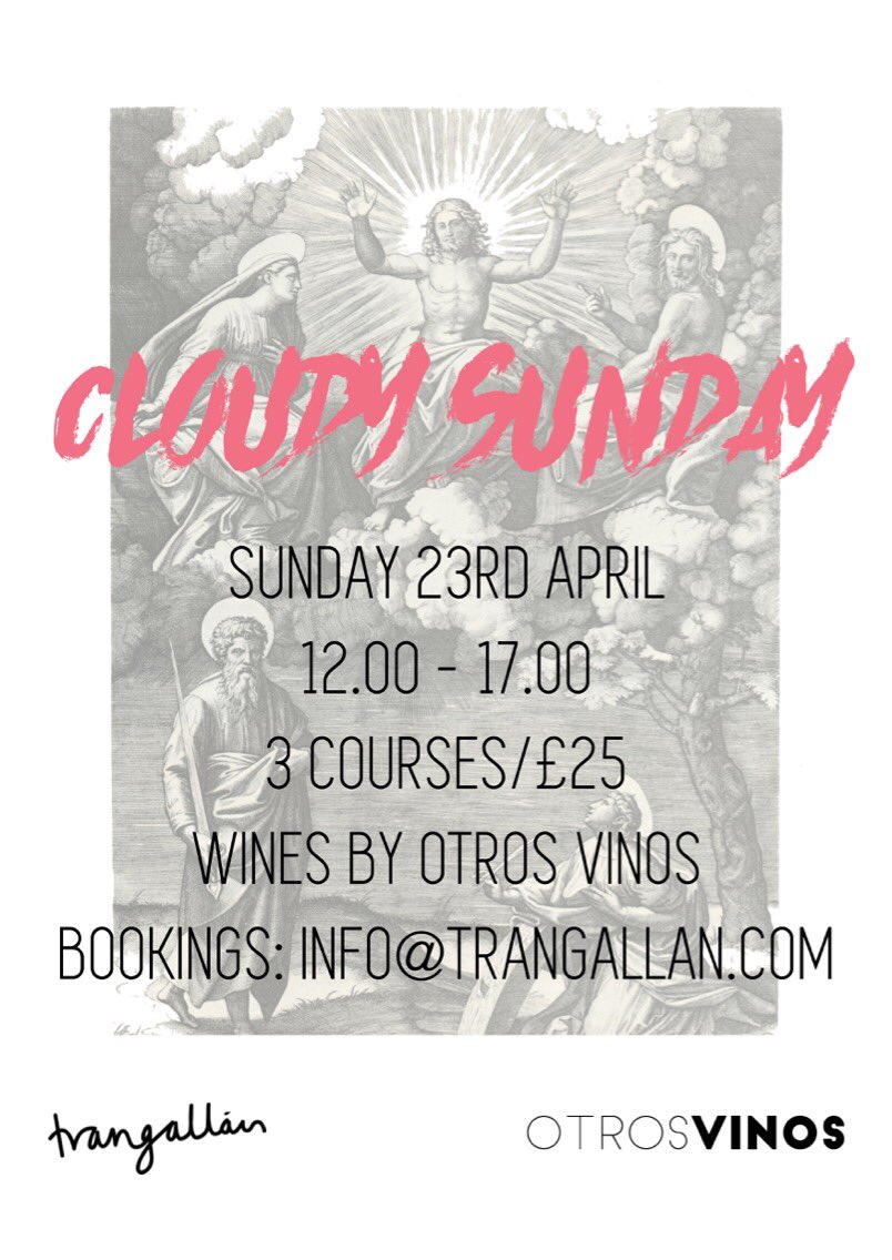 Next week at <a href="/trangallan_n16/">trangallan</a> Cloudy Sunday - wines from Vinos Ambiz, Cauzón, Clot de les Soleres, Marenas and more