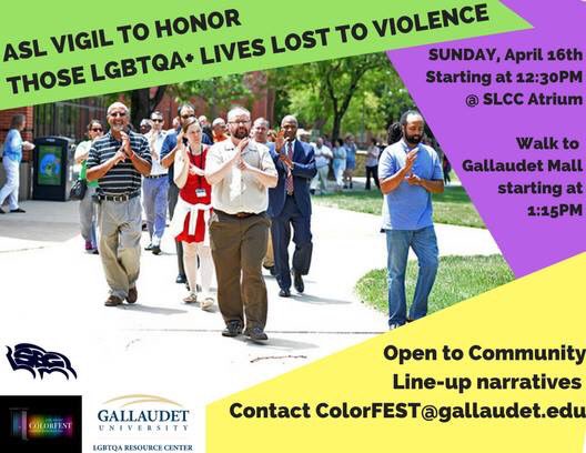 ColorFEST2017's tweet photo. ASL Vigil will be happening at 12:30PM @ SLCC building. FB EVENT: https://t.co/BclxBKz6Aw #ColorFEST2017 https://t.co/oNqrQdzsqJ