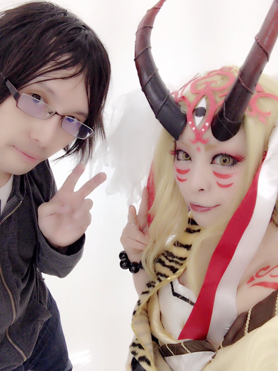 【鬼っ子　速報】
モケモケスタジオでCometさんとFGOの酒呑ちゃんと茨木んやってきました！！
大荷物で持ち運び大変だったけど
Cometさんが素敵に撮影してくださって感謝感激♥

私は日本鯖が好きだー！！！

今日はありがとうございましたm(_ _)m