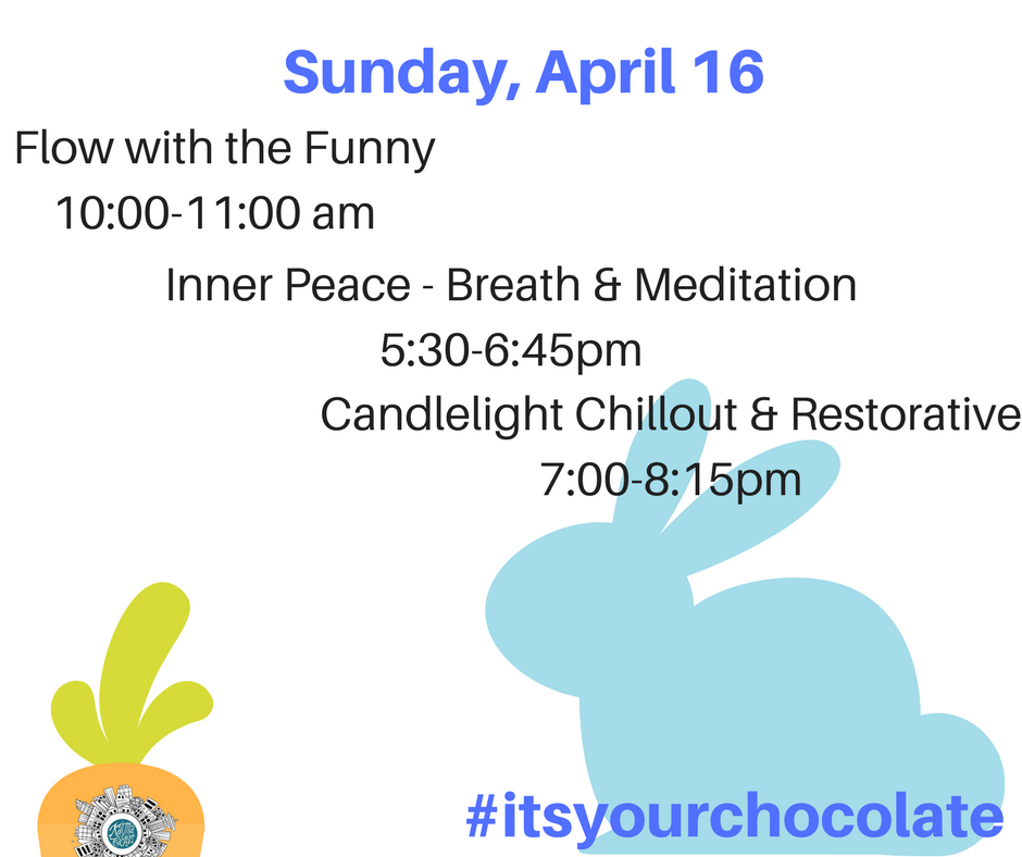 Chocolate and yoga go together peanut butter &amp; jam. #happyeaster #itsyourkarma
