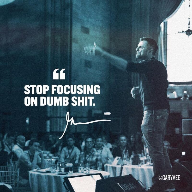 cpieper83's tweet photo. Love this from @garyvee #startups #Focus #distactions https://t.co/vKc7qdIesp
