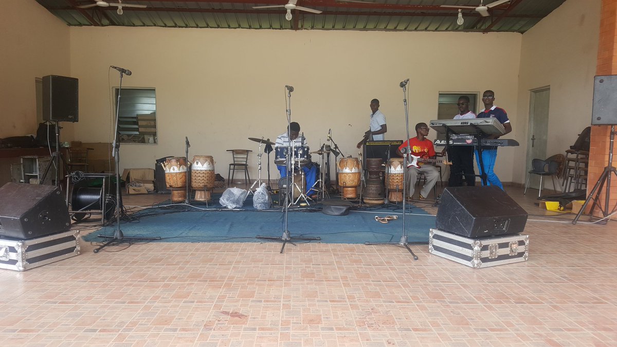 CLUBBeerGH's tweet photo. Modak Royal Hotel shaping up for the showdown today. Happy holidays charlie! #CharlieClub #KwahuThings https://t.co/lzweW8PTrz