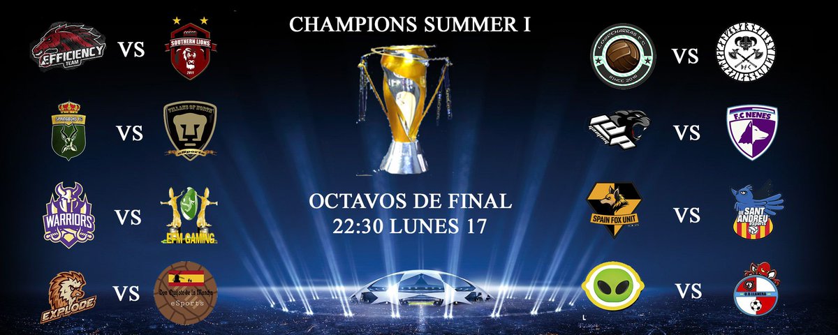 aqui esta el sorteo! #championsummervfo  .Nos ha tocado @Springboks_FC  suerte!