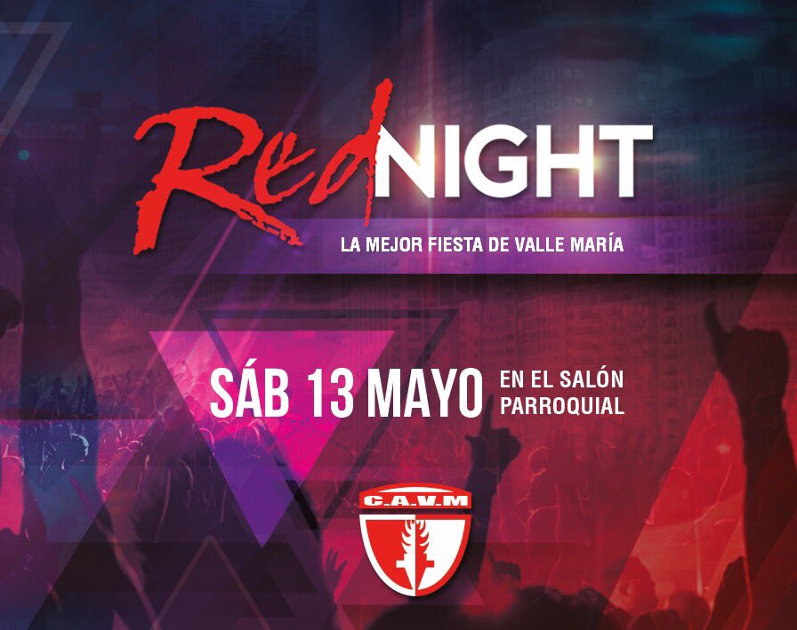 RedNight_CAVM's tweet photo. El 13 volvemos 🍺🍷🔴 https://t.co/WJybazlTar