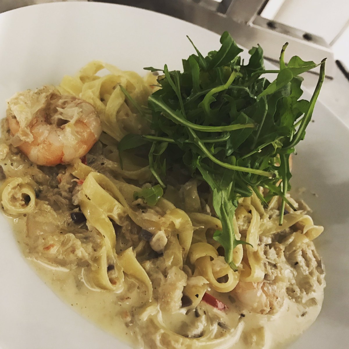 04nunnluk's tweet photo. @GordonRamsay chef what's your thoughts on my chili, crab and king prawn tagliatelle? https://t.co/cNU7ZAQgmC