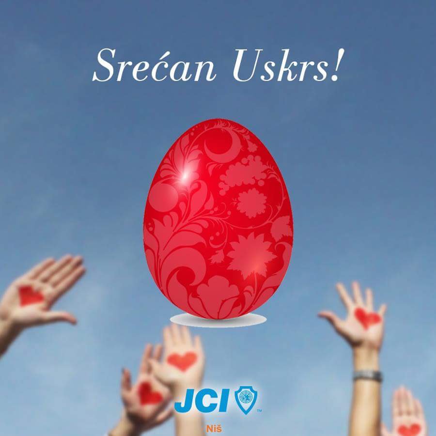 JCI_Nis's tweet photo. Poštovani prijatelji,
Svima vama koji slavite, želimo srećan Uskrs i da ga provedete u društvu najbližih u zdravlju, sreći i miru! #JCINis https://t.co/RH9Kx1aptg