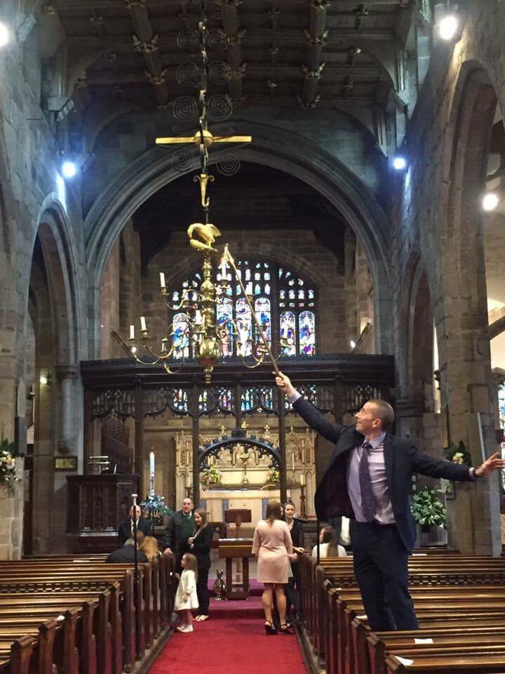 Nigel plays his part spreading the light of Christ.