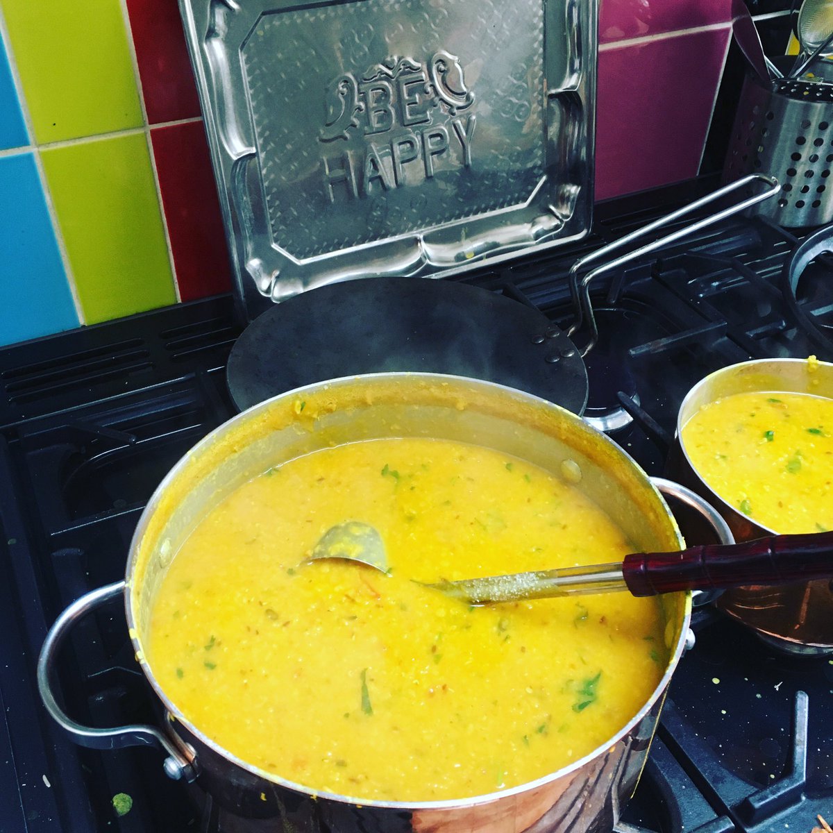 Spicy daal and my mum's be happy tray