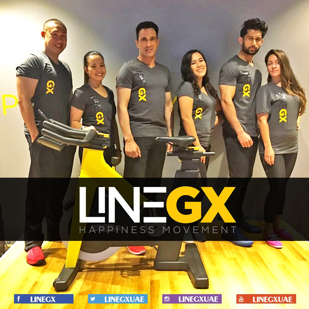 linegxuae's tweet photo. LINEGX TEAM #unlimited #group #classes #groupcycle #functionaltraining #bodypump #zumba #bollywooddance #kickboxing #hiphop #ko8 #linegx https://t.co/O6weOJMGqs