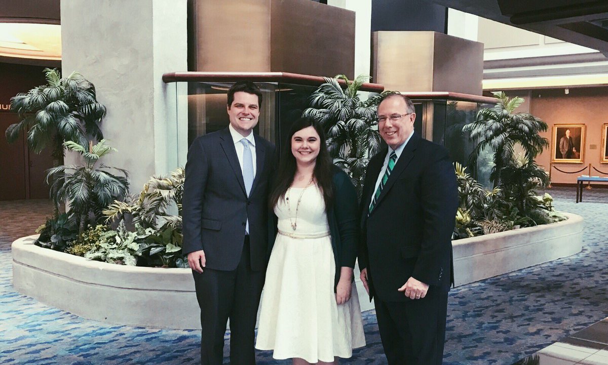 AlissaE_Davis's tweet photo. When you run into your boss at church, you take a photo! #Proudinternstatus #EasterSunday @mattgaetz @McBridePCC https://t.co/z0pTsSCFzT