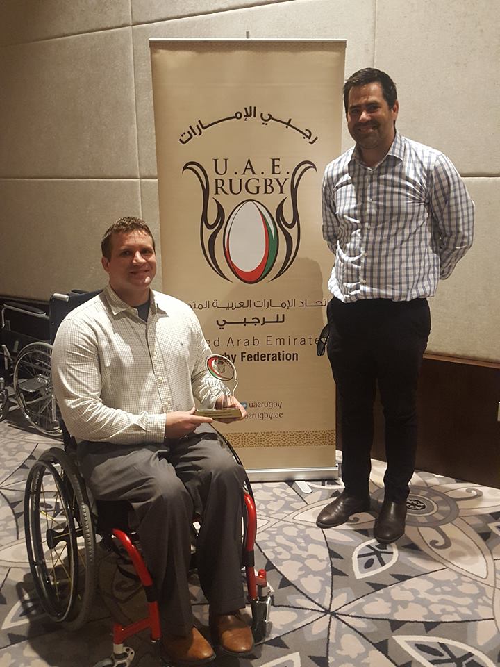 ConquistadorRFC's tweet photo. Humbled for the gents that put the Madagascar and Seychelles Goodwill Mission together to be awarded as @uaerugby Volunteers of the Year! https://t.co/fqkJzZZDsS