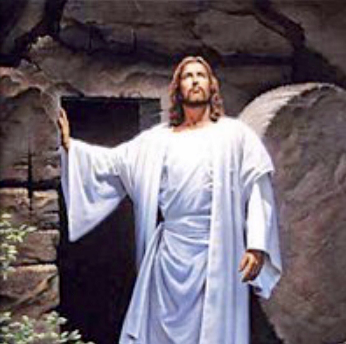 PatriotSassy's tweet photo. Happy Easter, He is risen! Hallelujah!! ✝️🐣🐇🌸🌞 #EasterSunday #JesusLives #ConquerorOfDeath #EasterJoy https://t.co/PcP2JMyRl3