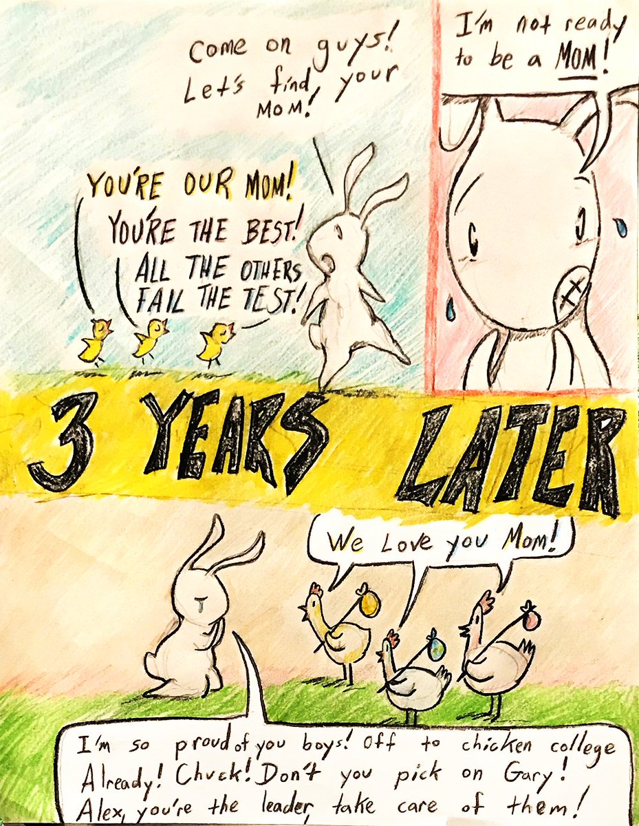 Brian Russo on X: Happy Easter! Yoga Bunny Easter comic, 2 of 3