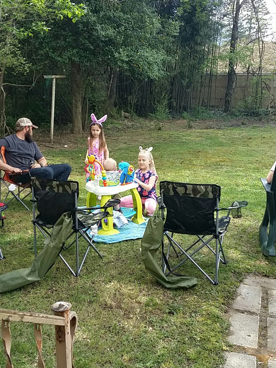 BrunoPresents's tweet photo. My daughters as easter bunnies playing with their new cousin. #HappyEaster https://t.co/VHKSnkkFaz
