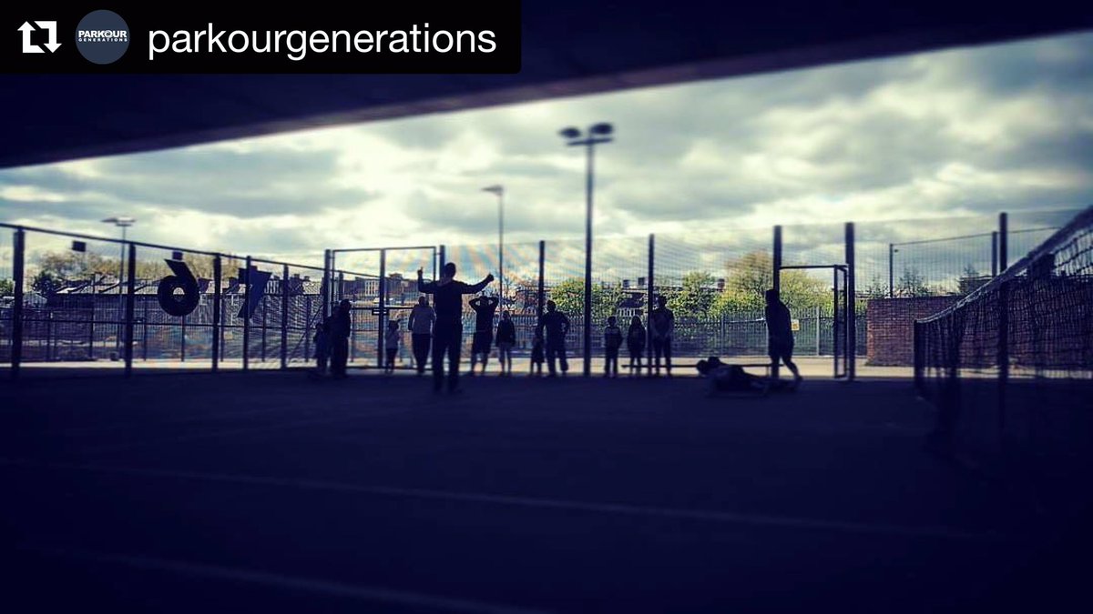 JermoldCompton's tweet photo. Leading the warmup for the @PKGenerations Family Class prior to their #Beaster2017 one-off event at LEAP Parkour Park today! #pkgen https://t.co/PlFjjBpz8u