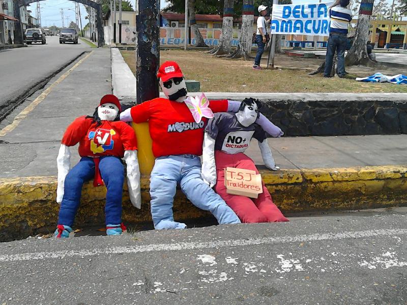 Ciudadanía en #DeltaAmacuro se prepara para realizar la tradicional quema de Judas #16Abril