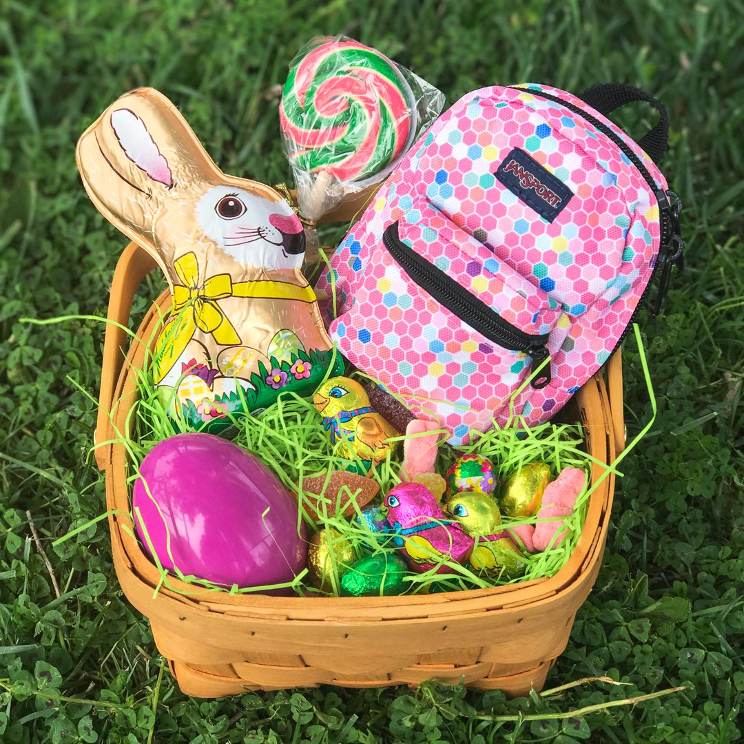 JanSport's tweet photo. Pastel everything today #HappyEaster #LilBreak https://t.co/VKLfwAZb9y