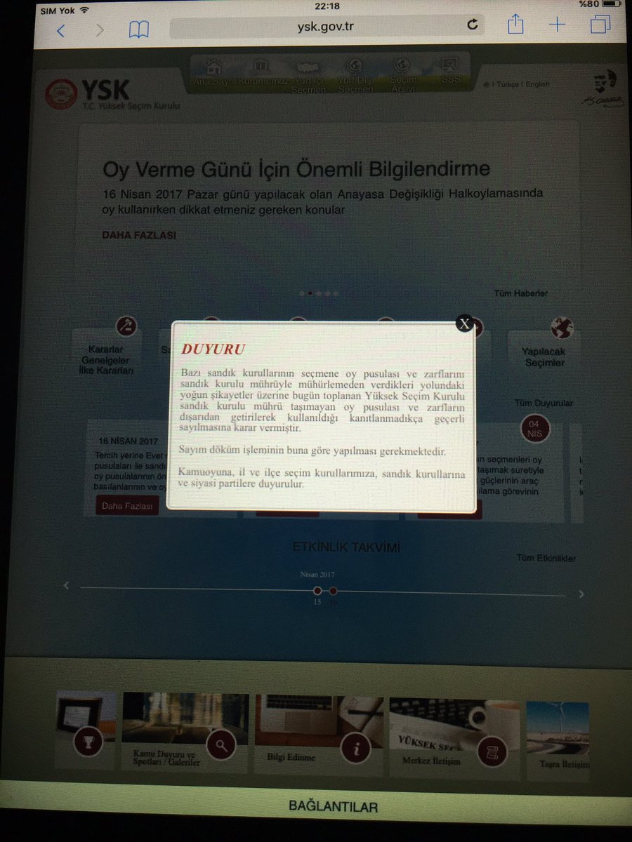 #referandumFOXta Ysk'nın kendi sitesinde oy pusulaları ile ilgili direk duyuru veriyor. Nerede yazıyor deniyor!