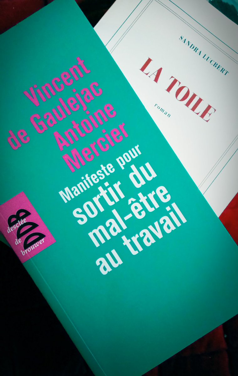 DemainLeTravail's tweet photo. À propos du #travail : Combo du soir 📚 avec Sandra #Lucbert @Gallimard et #Gaulejac #Mercier chez #DescleeDeBrouwer 👍 https://t.co/jlMtgv6UMP