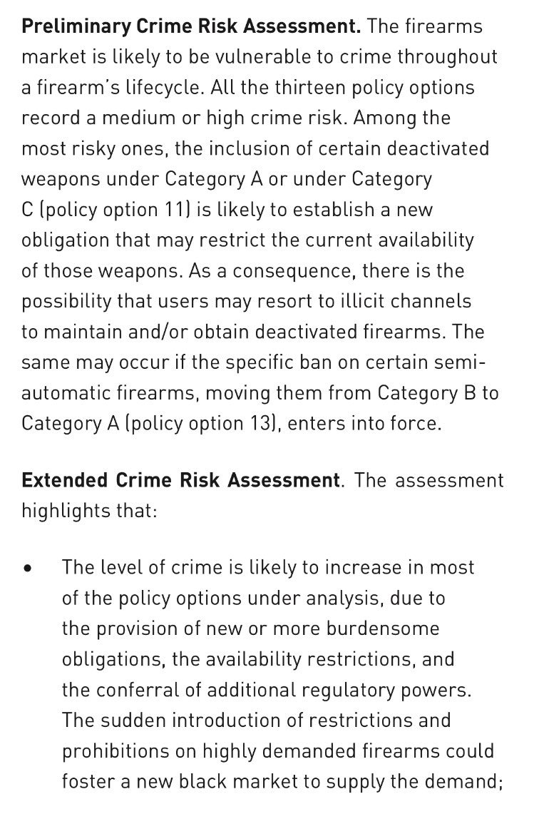 PiaClerte's tweet photo. So, the Directive will not reduce illegal trafficking, the report warns it might actually increase black market. Good job @EU_Commission https://t.co/yyYpm1dfOc