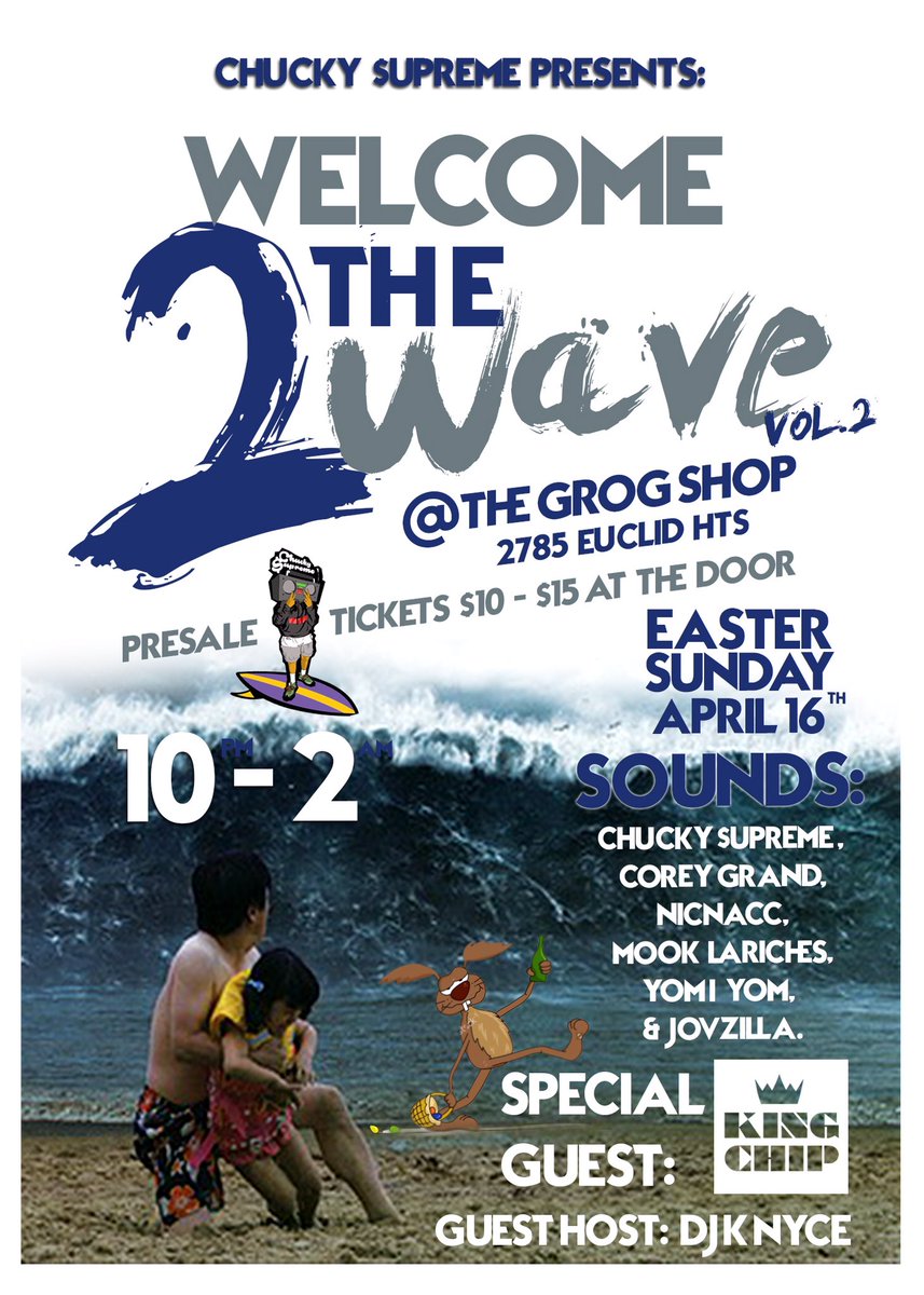 Jovzilla's tweet photo. #WelcomeToTheWave2 🌊🌊 Tonight @ Grog Shop https://t.co/5zA94JI5ku