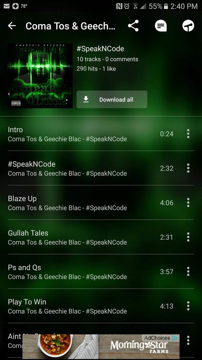 geechieblac's tweet photo. Listening to @2geechie '#SpeakNCode' using @MyMixtapez app #mymixtapez https://t.co/mkJmZD8kiD #NewMusic #newmusic #grindhard https://t.co/rq8OrPqo8A