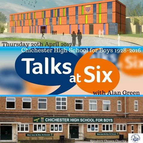 <a href="/talksatsix/">Talks at Six</a> with Adam Green, an old boy from Chichester High School for boys and local historian! talksatsix.co.uk <a href="/4N_Chichester/">4Networking Chi</a>