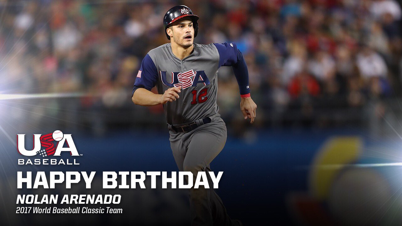 How \bout a for an early birthday present? 

Happy birthday to World Champion, Nolan Arenado! 