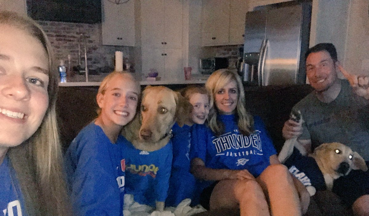 kingpartyof5's tweet photo. LET'S GO THUNDER! #Thunderfamily #WeAreThunder #ThunderUp #ThunderNation #WestbrookMVP @okcthunder https://t.co/s5bjTCDRGQ