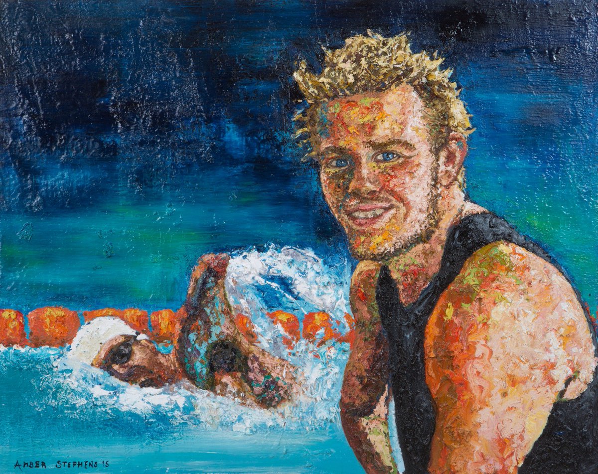 Less than 12 hours to bid on 12 unique #SpiritofGold portrait Collection trade.me/spiritofgold #Paralympians #Para #athletes #OneOff