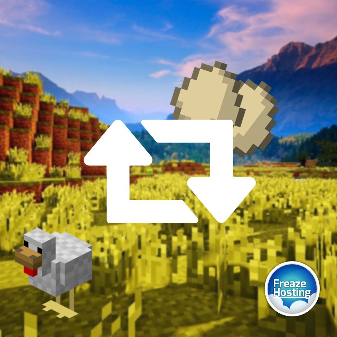 FreazeHosting's tweet image. #Retweet deze tweet en maak kans op een gratis 4 GB SSD #Minecraft server voor een maand! #Pasen