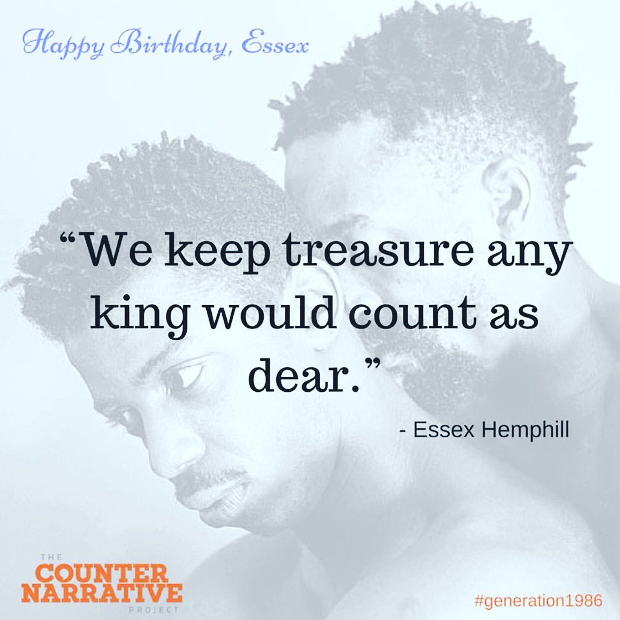 Happy Birthday Essex Hemphill! Photo via 