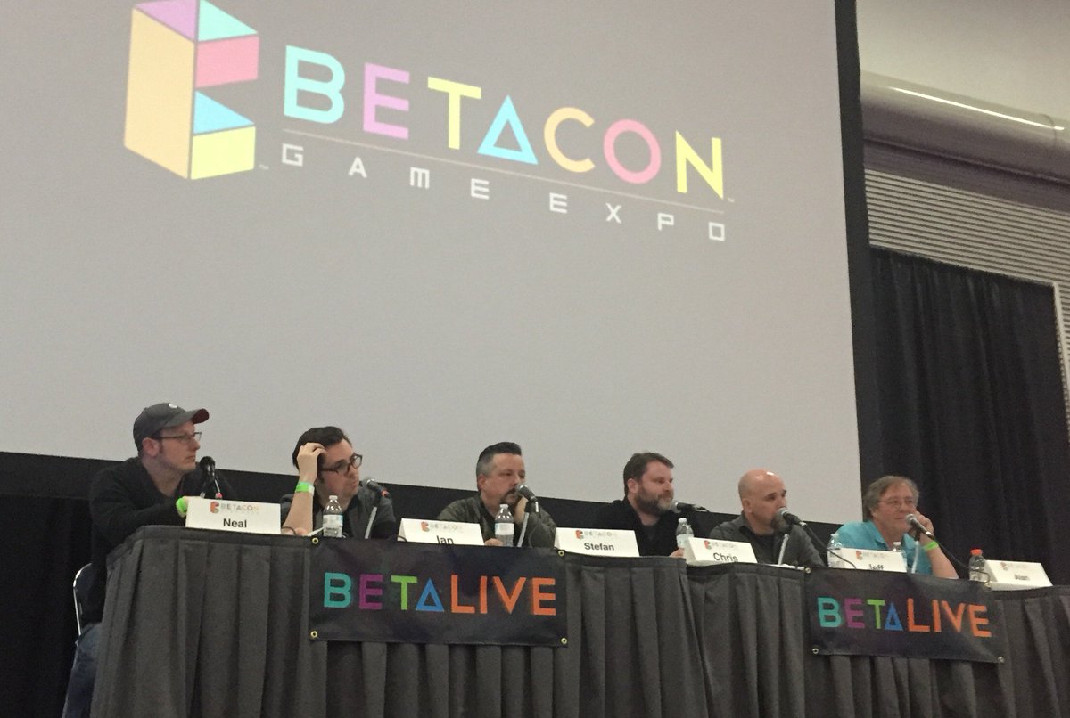 doubleplusgames's tweet photo. Coming up on the last session at @BetaConGameExpo. Join us at 5pm for our panel on the growing popularity of indie games. @IndieGameDevBot https://t.co/F6r72No17X