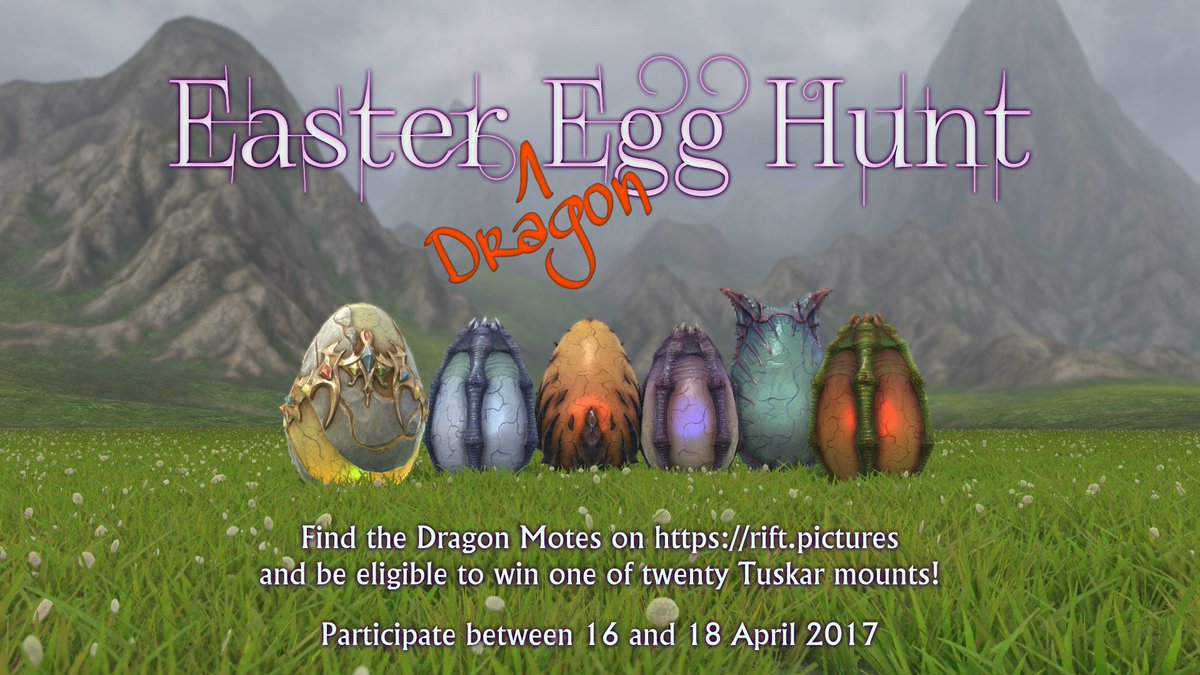 RiftPictures's tweet image. Still plenty of time to join the Easter Egg Hunt! 🐰🐰🐰 #riftgame #rift @riftgame @brasse @t... rift.pictures/easter-egg-hun…