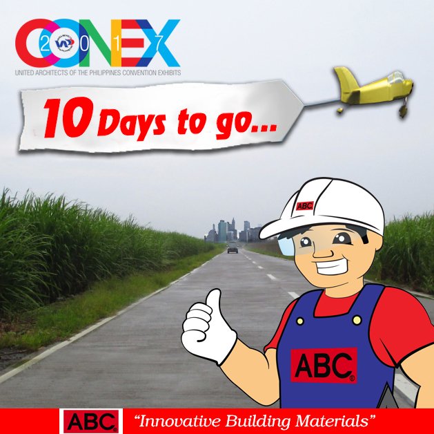 ABCPhilInc's tweet photo. 10 days to go! We can't wait to see you again for this year's CONEX!
Drop by and say hi! We're at booth #105-106 on April 27-29 at SMX. https://t.co/9njeMGjYs8