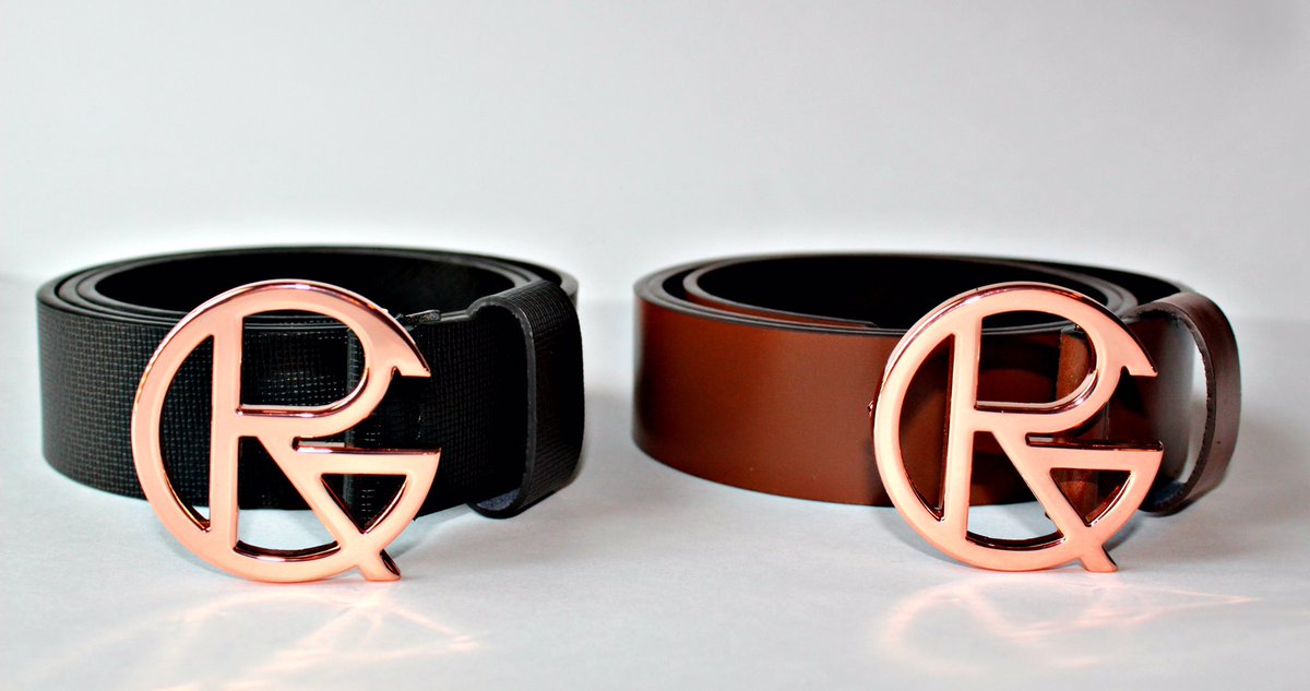 mens rose gold belt