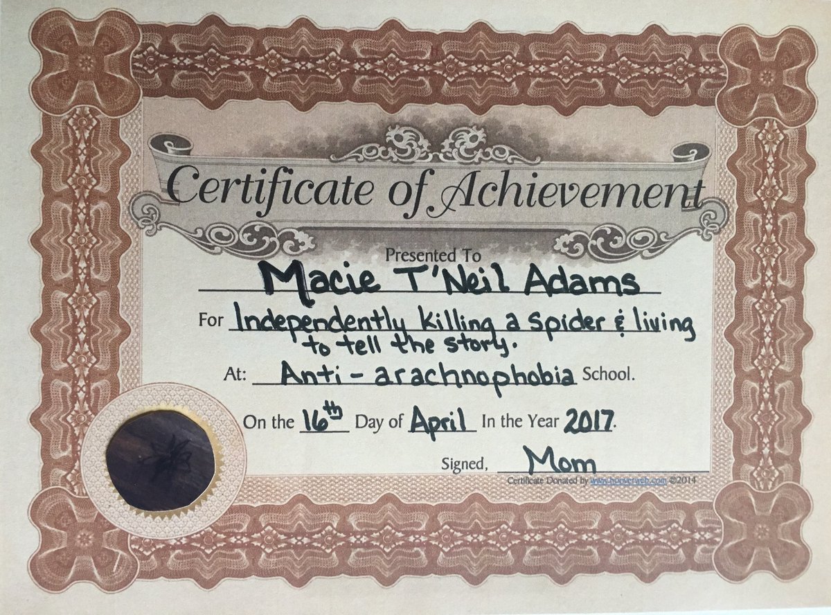 AdamsToy's tweet photo. @MacieTneil27  Congratulations on your achievement!!!🤣🤣🤣 Please zoom for picture of huge scary baby spider 🤡🕷(😘😜) https://t.co/18K6yUtlWu