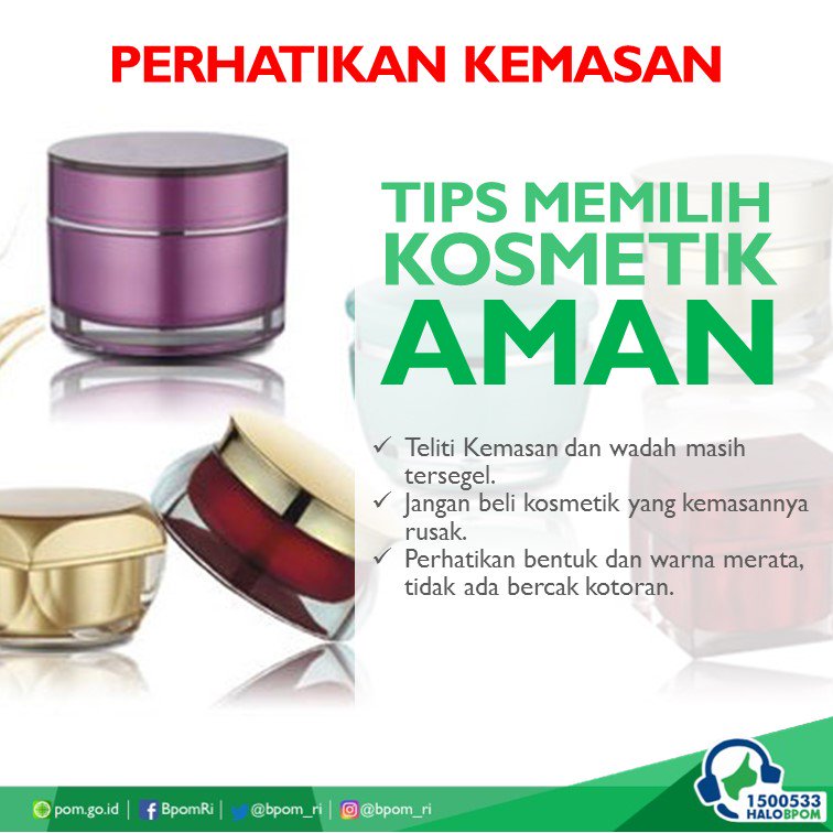 BPOM_Serang's tweet photo. Ingin cantik? Jangan salah pilih.. 😁 https://t.co/vH3bwjmgY7