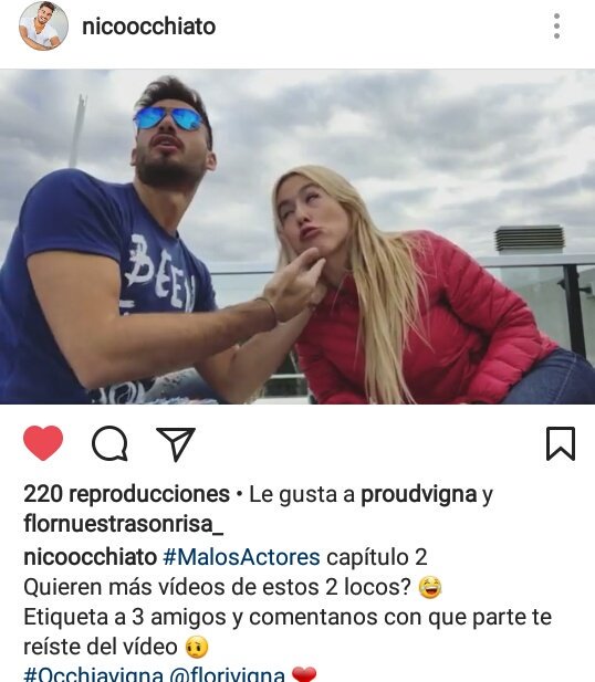Flor_Capitana_'s tweet photo. VIDEO NUEVO OCCHIAVIGNAYa salió el segundo capítulo de #MalosActores en el IG de Nico,para verlo acá tenes el link 👇 https://t.co/SvTofx2UWO https://t.co/rT0TXtJadb
