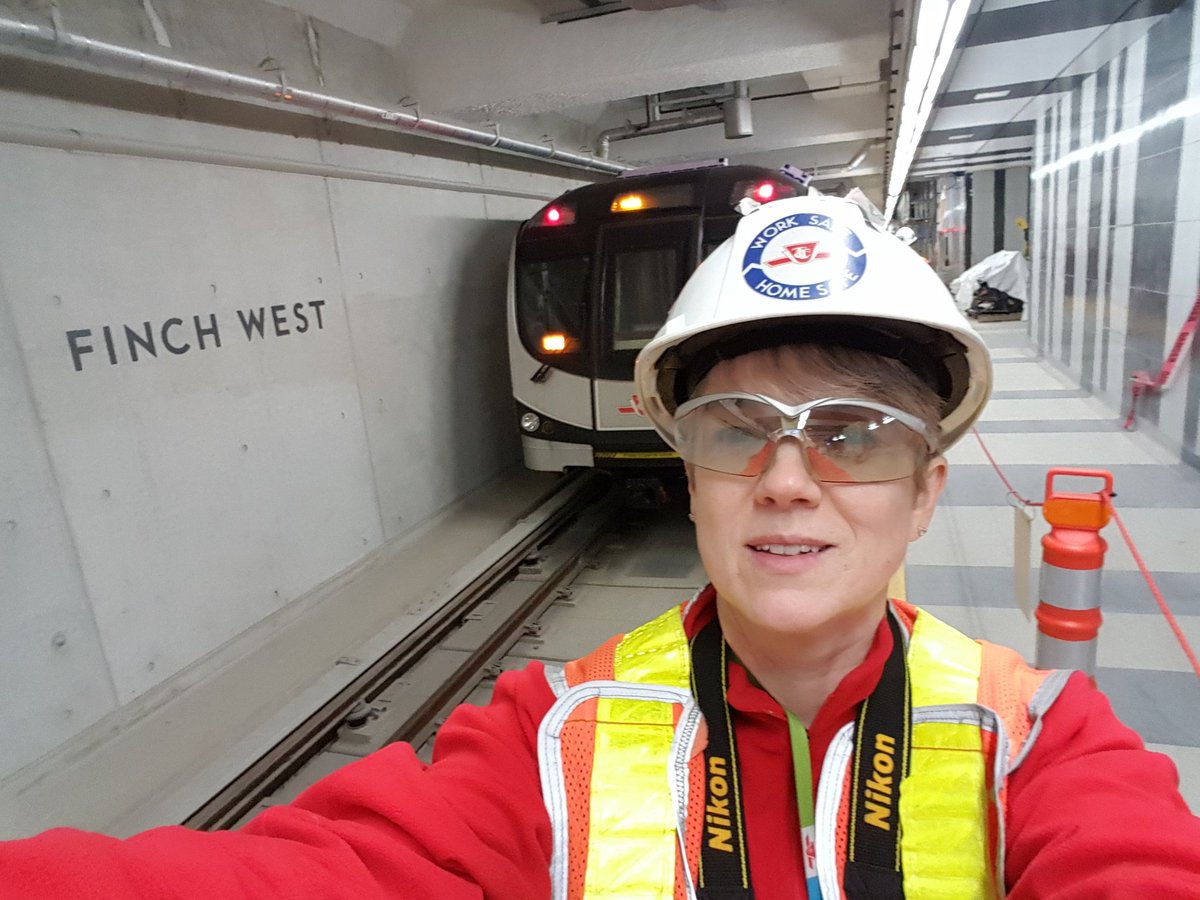 jmsker's tweet photo. More evidence of #TTC #TYSSE #TorontoRocket train testing at #FinchWest station @bradTTC @PerruzzaTO #YYZ https://t.co/eQ2lMuR1vX