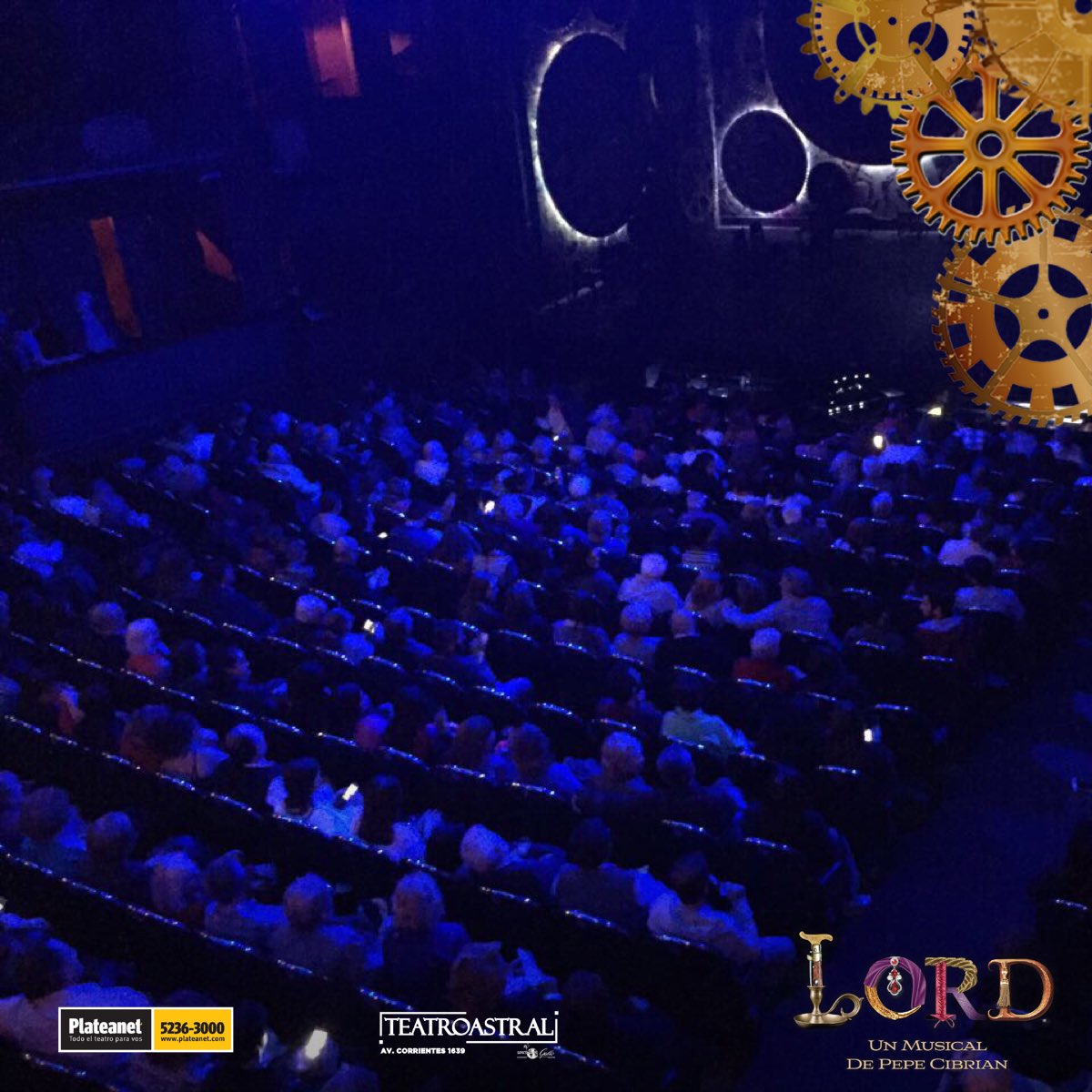 Todo listo para la última función! #LordElMusical 🎩🎶