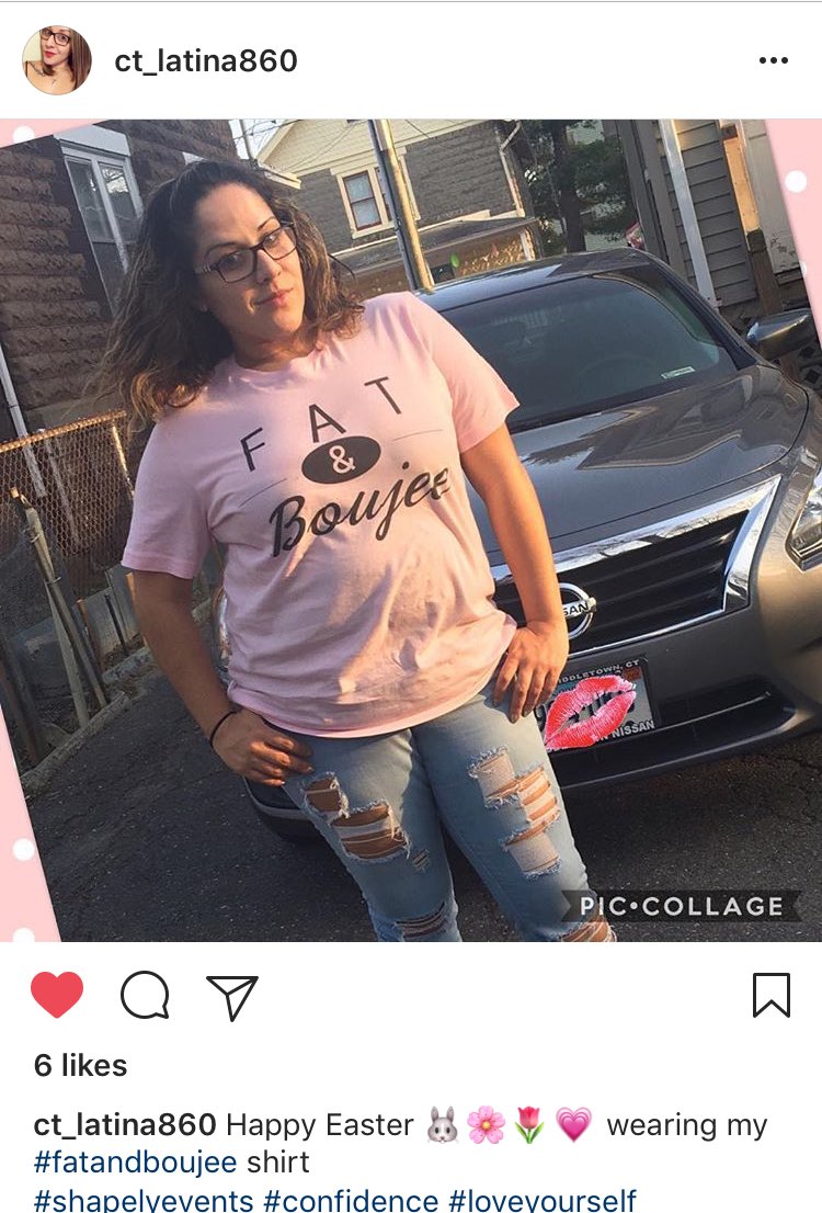 ShapelyEvents's tweet photo. The #Fat and #Boujee #tee from the #ShapelyShop. Isn't this #baby #pink the perfect #Easter color? Get urs 2day @ https://t.co/UjzjxqjCLE π https://t.co/vSgD2mE9eY